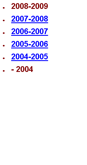תיבת טקסט: 2008-20092007-20082006-20072005-20062004-2005- 2004